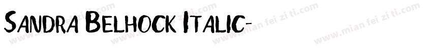 Sandra Belhock Italic字体转换